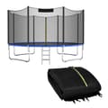 Trampolinnät 427cm, Passar 8 stolpar, Dragkedja