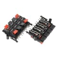 2 pcs 64x40x20mm 8 Positions Push-in Jack Spring Loaded Speaker Terminals