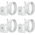 iPhone-lader - Hurtiglader - Adapter + kabel 20W USB-C Hvit 4-pakning iPhone（NT） 4-pakning iPhone 4-pakning-XF17- 4-pakning iPhone 4-pakning iPhone 4-Pack iPhone