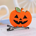 Pikkukuva 5 / 5: 3 kpl Halloween-hiuspinnit Lepakko Kurpitsa Haamu Kissa Noitahattu Barrette Tyttöjen Alligator-pinnit Hiusasusteet Halloweenille