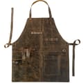 Rustic Apron with Large Pockets and Straps, Full Grain Leather, Handmade Leather Apron