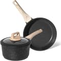 Granite Cookware Set - 20cm Frying Pan, 18cm Saucepan