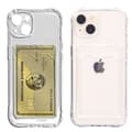 Transparent iPhone 15 Case with Card Holder and Camera Protection - Extra Shockproof