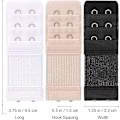 Miniatyrbilde 2 av 4: 6 stk. Myke og Komfortable Elastiske BH-Forlengere, BH-Forlengelsesstropp med 2 Kroker og 3 Rader, Dame-BH-Forlenger, BH-Bånd