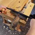 Miniatyrbillede 3 af 5: Rak trækkniv med ergonomisk træhåndtag - Træbearbejdningsværktøj til barkfjernelse