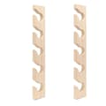 2 Pcs Wall Hat Rack Wood Baseball Caps Organizer Wall Mount Baseball Hat Holder Vertical Hat