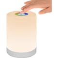 RGB LED Night Light, Dimmable Touch Control, USB Rechargeable, Portable for Bedroom Camping, Warm White