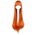 80cm Vacker Charmig Cosplay Rakt Hår Peruk, orange[CO]