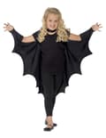Svart flaggermus-vampyrkappe for barn Halloween One Size One Size
