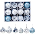 Miniatyrbild 1 av 4: Paket med 12 st julgransprydnader Juldekorationer Presenter Dekorationskulor 6cm12 Förpackade PVC Juldisplaykulor (Färg