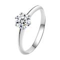 Miniatyrbillede 1 af 5: TG Moissanite vielsesring, klassisk forlovelsesring til kvinder, 5