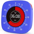 Miniatyrbilde 1 av 4: Visuell Timer for Barn, Digital Timer med 60-Minutters Nedtelling, Stille Timer for Skrivebordstimerklokke for Blå