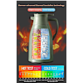 Miniatyrbild 4 av 4: Isolerad vattenkokare med glasfoder, extra lång isolering, termos, hemmakaffe vit white 1300ml