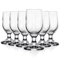 Set med 6 eleganta vinglas - högkvalitativt glas, tål maskindisk