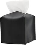 Tissue Box Cover, Modern PU Leather Square Tissue Box Holder,
