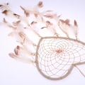 Miniatyrbillede 3 af 5: Net Drømmfang, Rotting, Hvid, Diameter: 13cm/5.12\", Størrelse: Længde: 45cm/17.72\"