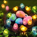 Miniatyrbild 2 av 5: Twinkle 50 LED Egg Easter Lights for Easter Decoration, Battery Operated Easter String Lights for Easter Wreath Spring Wreath Decoration
