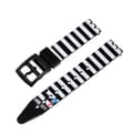 Miniatyrbilde 1 av 2: 17mm Universal Stripe Silicone Watch Strap with Print - Look Left In Stripe Multicolor multifärg multicolor