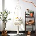 100*30CM Cat Hammock, Macrame Hanging Swing Cat Dog Bed, Hanging Pet Bed Without Cushion