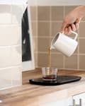 Miniatyrbild 4 av 5: Pour Over Coffee Maker Set, Premium Ceramic V60 Dripper And Carafe, 1-2 Cup Home Filter Coffee Maker (White)