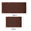 Miniatyrbild 3 av 4: Badrumsmatta Set 2 Delar Tjock Chenille Badrumsmatta, Mjuk Snabbtorkande Badrumsmattor Plysch Absorberande Badrumsmattor Med Halksäker PVC-Baksida, Matta för Style 4