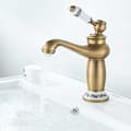 Miniatyrbilde 3 av 5: Vintage messingkran, moderne baderomsvaskblander, -FX-