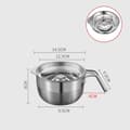 Stainless Steel Egg White Separator for Easy Cooking and Baking Without Lid Without Lid