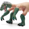 Dinosaurie Fingerdocka Dino T-rex Dockor Djur Raptor Fingerleksaker för Barn (Grön)