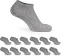 12 par bomullsokker, unisex Grå Grey