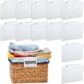 12 pcs - Labels - Basket labels with clip - Removable storage shelf labels - Chalkboard label
