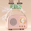 Pikkukuva 6 / 10: Mini Radio Bluetooth -kaiutin ROSA Vaaleanpunainen Pink