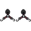 Yaju Heavy Duty Suction Cup Anchor with Fastening Hooks, Multi-functional Camping Tarp Accessory as Car Side Awning (2 Pcs Black)