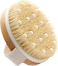 Tør kropsbørste (1-pak), tørbørste til cellulite og lymfedrænage, eksfolierende børste med bløde massagenopper