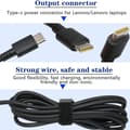 Miniatyrbillede 3 af 5: 45W TypeC Laptop Oplader til Laptop Tablets Pad Strøm AC Adapter UsbC Computer Oplader PD45W Universal null - EU
