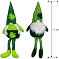 Miniatyrbillede 3 af 3: 2 stk. St. Patrick's Day Gnome Plysch - Mr. og Mrs. Skandinavisk