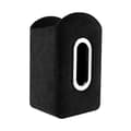 Car Seat Organizer, Suede Leather Tissue Holder Fits Kleenex Tissues (Black)
