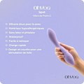 Miniatyrbillede 3 af 6: Vibromasseur til G-punktet, Feminine OHYES Lavendel, G-punkt sekslegetøj, Intense, multiple og diskrete orgasmer