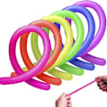 Miniatyrbild 4 av 5: 12-pack Stretchy Noodle String Neon Children Fidget Sensory Toy - Blandade färger