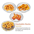 Miniatyrbild 3 av 8: 3st Air Fryer Rack Airfryer Korg Fack Rostfritt stål - Round Silver