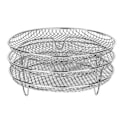 Miniatyrbild 8 av 8: 3st Air Fryer Rack Airfryer Korg Fack Rostfritt stål - Round Silver