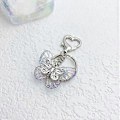 Miniatyrbilde 4 av 5: Nøkkelring med sommerfugl-sjarm for kvinner og jenter, transparent nøkkelring, fargerikt nøkkelanheng, akryl, klar nøkkelring, ornament, blå (blå)