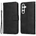 Miniatyrbilde 1 av 5: For Samsung Galaxy S24 Etui i PU-lær med kalveskinnsstruktur, stativ og folio (Stil A)