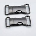 Miniatyrbillede 3 af 5: 2 stk. Metal Side Release Spænder Justerbare Quick Release Clips DIY Håndværkstilbehør (Sort) (Lys Sort)