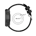 Miniatyrbillede 5 af 5: Til Garmin Forerunner 158 / 55 Twill Silikon Urrem (Lyselilla)