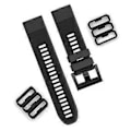 Miniatyrbilde 5 av 5: 10 stk. Klokkebåndsbeskytter Loop Ring Holder Fastgjøringsspenne for Garmin-Venu 2S (22 mm Svart)