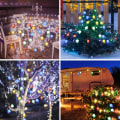 Miniatyrbilde 5 av 5: Juletrær-lys med kongler 40 LED 6 meter lang lyslenke