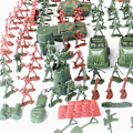 Miniatyrbilde 3 av 5: 307 deler lekesett militær soldat bevæpnet mann lekebøtte action F