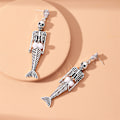 Miniatyrbilde 4 av 5: Dangle-øreringe med leddskjelett for kvinner - Halloween-kostyme