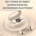 Miniatyrbild 4 av 5: Mini TWS Bluetooth-hörlurar med rektangulär låda mini13s (Svart)