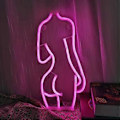 Miniatyrbillede 1 af 5: Lady Neon Lights LED Neonskilt til Vægdekoration USB Batteridrevet LED-skilte til Stue Bar Fest Jul Bryllup